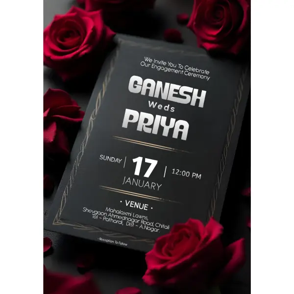 Wedding Invitation Card English | Digital Invitation Card | E-Invites Design 2026